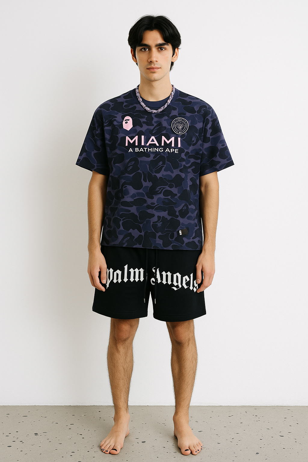Miami x BAPE T-shirt Unisex fit.